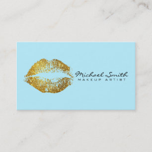 Makeup Artist Gold Lips #5 Visitenkarte