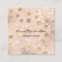 Makeup Artist Gold Polka Dots gebürstetes Metallgl