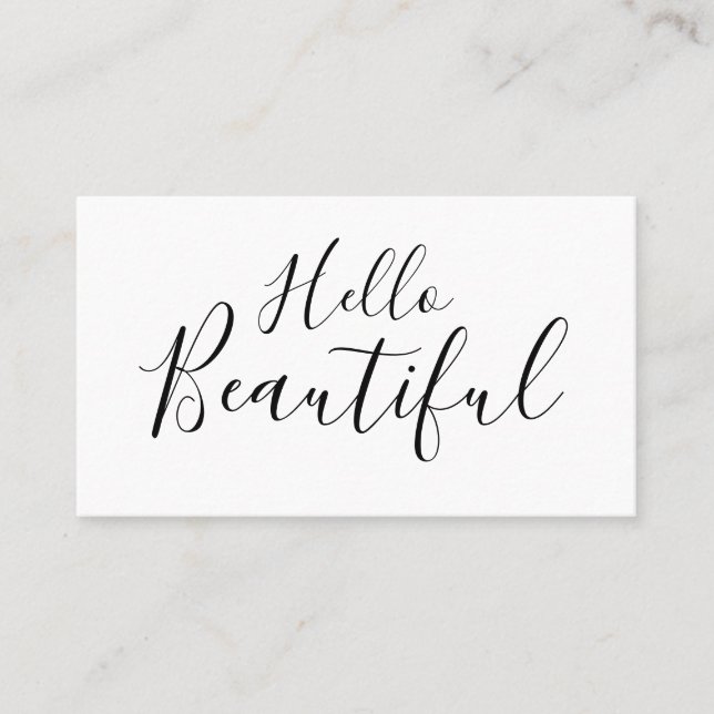 Makeup artist / haarstylistische trendige Visitenk Visitenkarte (Vorderseite)