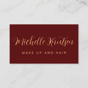 Makeup Artist Hair Salon Business Card Visitenkarte