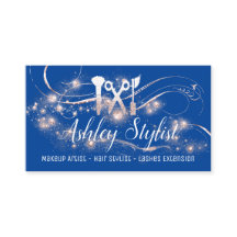 Makeup Artist Hair Salon Eyelash Royal Blue Rose