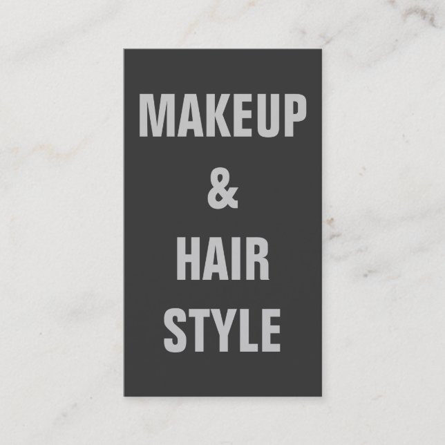 Makeup Artist Hair Stylist Modernes, Schlichtes Mi Visitenkarte (Vorderseite)