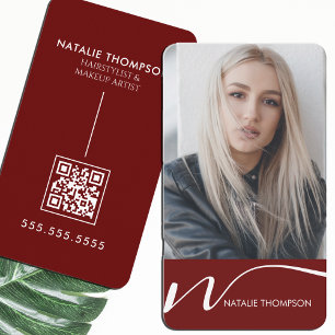 Makeup Artist Hairstylist Nail Tech Beauty Salon Visitenkarte
