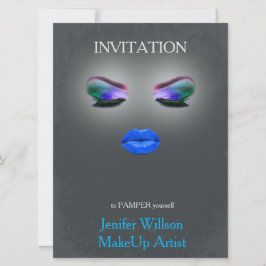 Makeup Artist Invitation Einladung