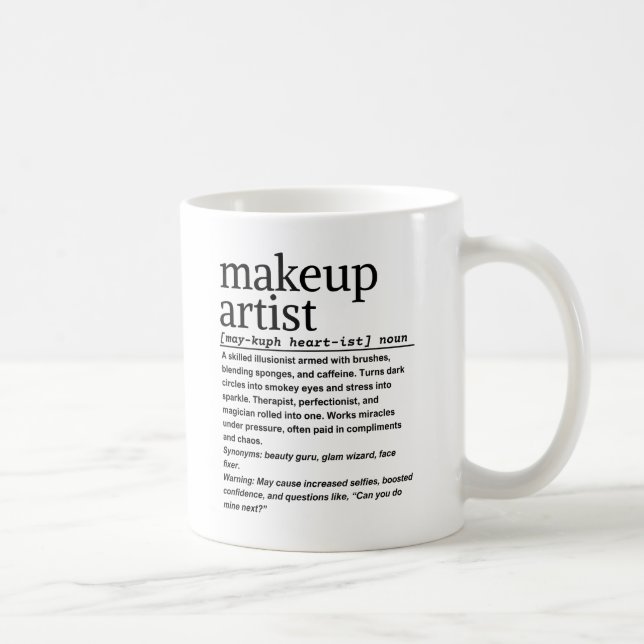 Makeup artist kaffeetasse (Rechts)