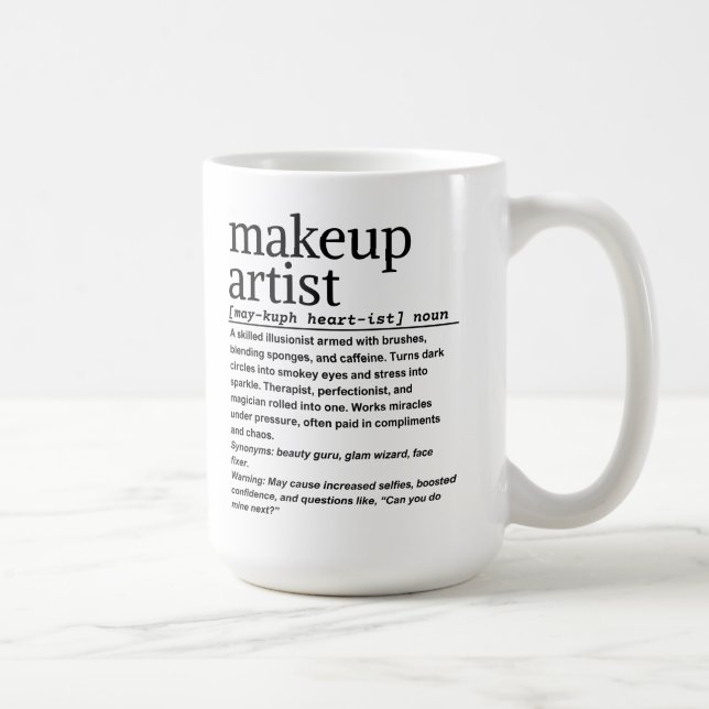 Makeup artist kaffeetasse (Rechts)