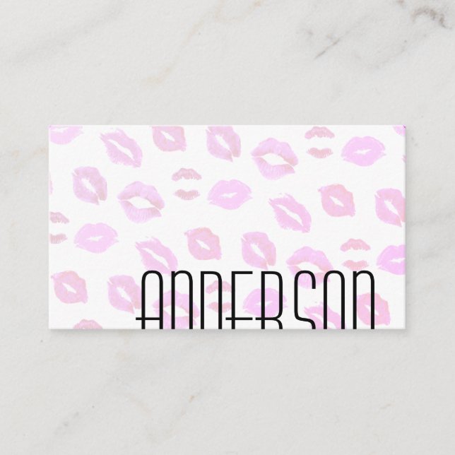 Makeup Artist / Kiss Visitenkarte (Vorderseite)