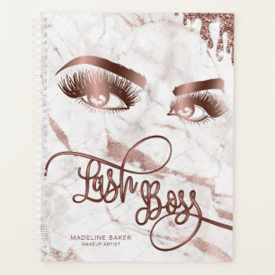 Makeup Artist Lash Boss Eyes Lashes Rose Gold Planer