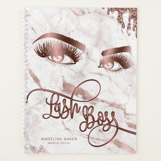 Makeup Artist Lash Boss Eyes Lashes Rose Gold Planer (Vorderseite)