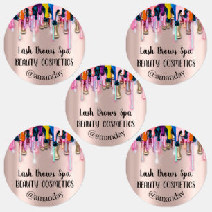 Makeup Artist Lash Brows Custom Logo Nails Etiketten