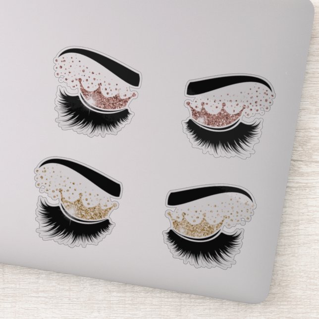 Makeup artist Lash Queen Beauty Salon Lashes Aufkleber (Detail)