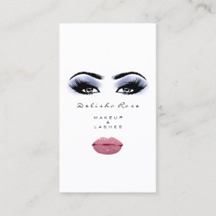 Makeup Artist Lash Smoky Blue Rose Lift Kiss Visitenkarte