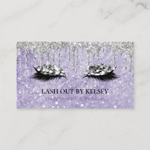 Makeup Artist Lashes Amethyst Marbella Glitzer Tro Visitenkarte