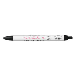 Makeup Artist Lashes braun Schwarz und Weiß einfac Kugelschreiber