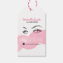 Makeup Artist Lashes Brow Pink Lash Cleanser Preis Geschenkanhänger