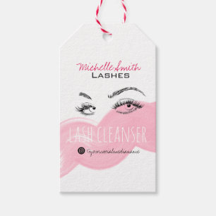 Makeup Artist Lashes Brow Pink Lash Cleanser Preis Geschenkanhänger
