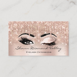 Makeup Artist Lashes Tropfen OPEN EYE geschlossen Visitenkarte