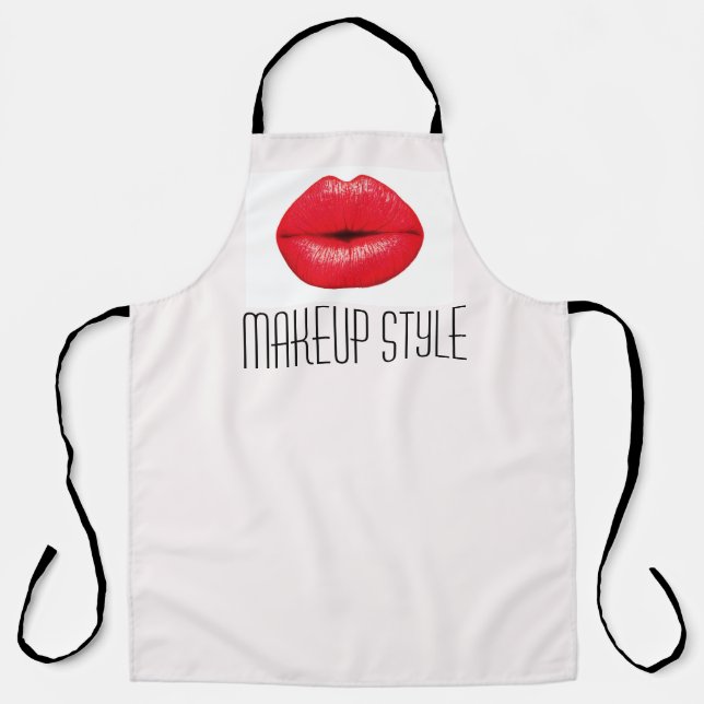Makeup Artist Lippenstift Business Schürze (Vorderseite)