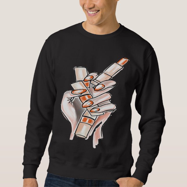Makeup Artist Makeup Sweatshirt (Vorderseite)