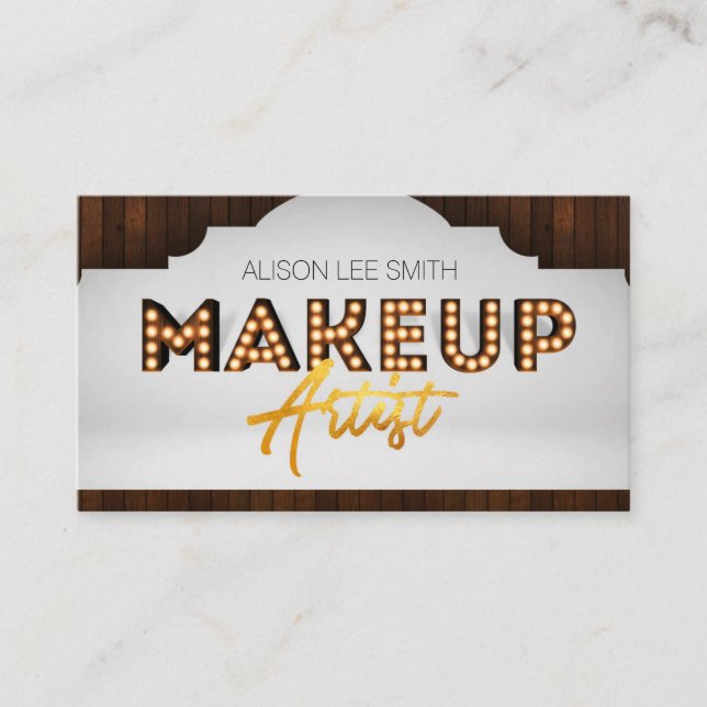 Makeup Artist Marquis Visitenkarte (Vorderseite)