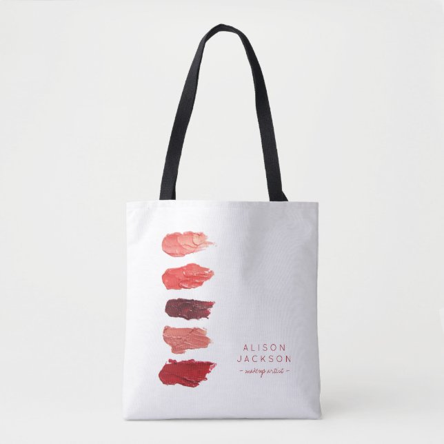 Makeup artist name lipstick color swatt tasche (Vorderseite)