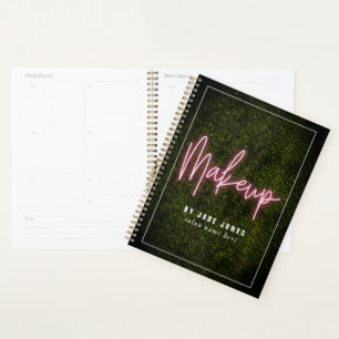 Makeup Artist Neon Boxwood Kosmetologe Planer