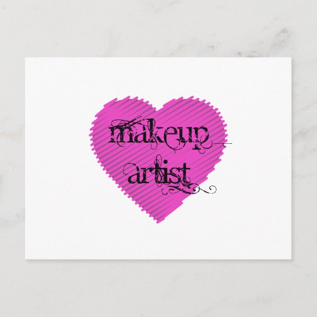 Makeup Artist Postkarte (Vorderseite)