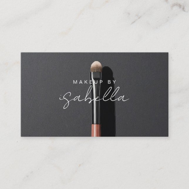 Makeup Artist QR Code Social Media Visitenkarte (Vorderseite)