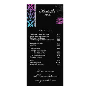 Makeup Artist Rack Card Kosmetologie hell Werbekarte