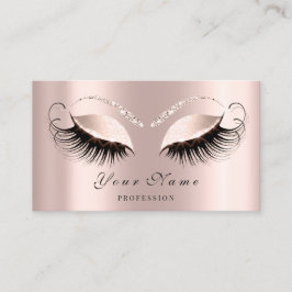 Makeup Artist Rose Eyelashes Terminierungskarte Terminkarte