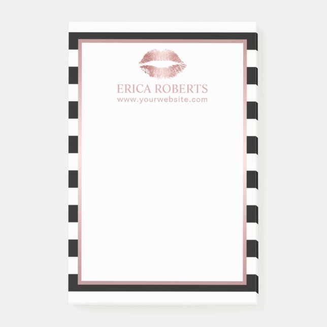 Makeup Artist Rose Gold Liften Post-it Klebezettel (Vorderseite)