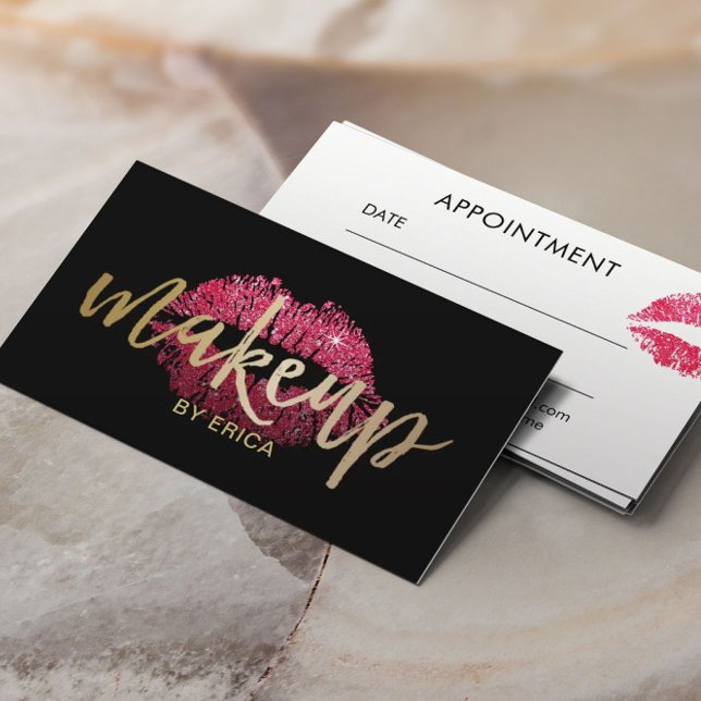 Makeup Artist Rote Lippen Ristorante da Valentino Terminkarte (Von Creator hochgeladen)