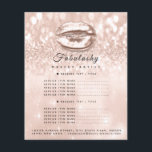 Makeup Artist Salon Glitzer Flyer Rose Gold Glam<br><div class="desc">FlorenzK Luxus Schönheitssalon Sammlung</div>