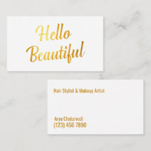 Makeup Artist Simple Golden