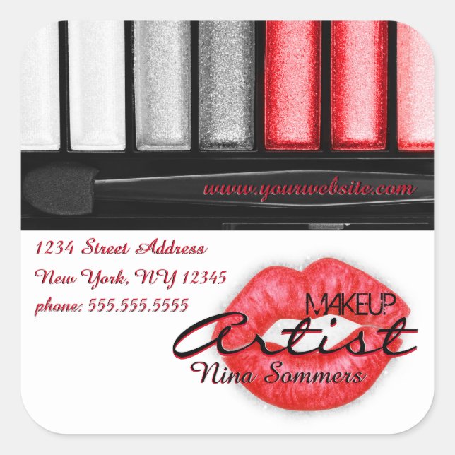 Makeup Artist Sticker (Vorderseite)