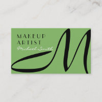 Makeup Artist Stilvolle Monogram Modern Dollar Bil