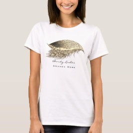 Makeup Artist Studio Lash Studio Gold Glitzer T-Shirt