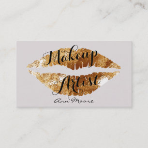 Makeup Artist Stylist macht Lippen Visitenkarte
