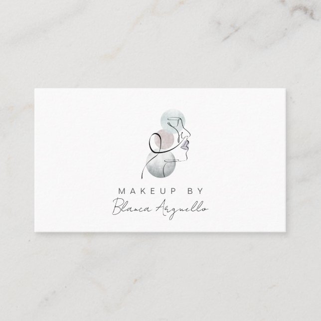 Makeup Artist Termin Erinnerung & Visitenkarte (Vorderseite)