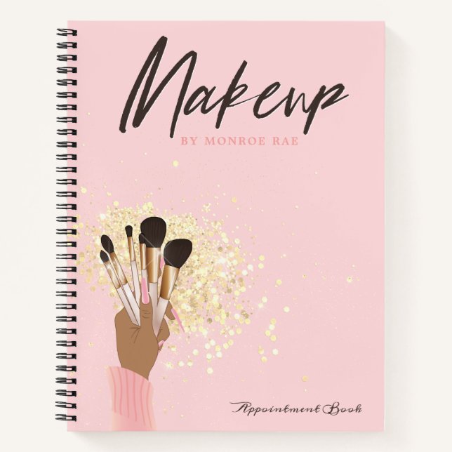 Makeup Artist Termin Log oder Business Notebook Notizbuch (Vorderseite)