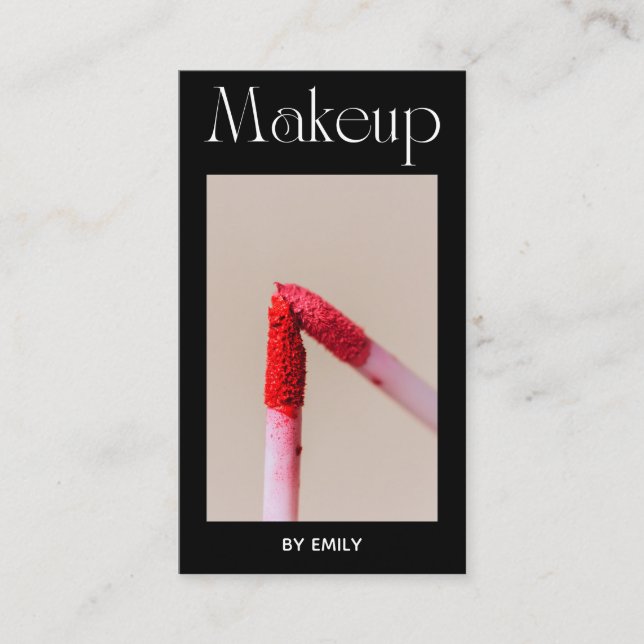 Makeup Artist Visitenkarte (Vorderseite)