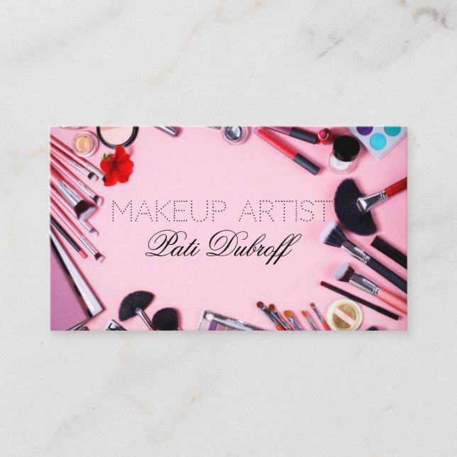 Makeup Artist Visitenkarte (Vorderseite)