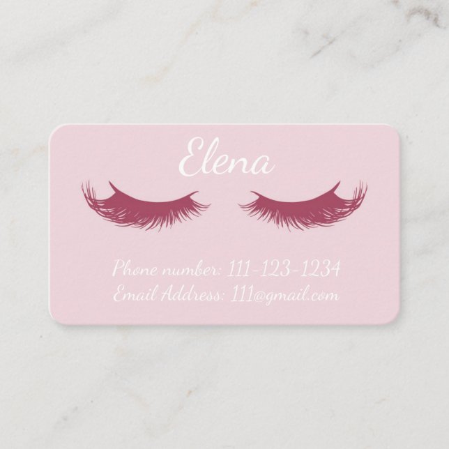 Makeup Artist Visitenkarte (Vorderseite)