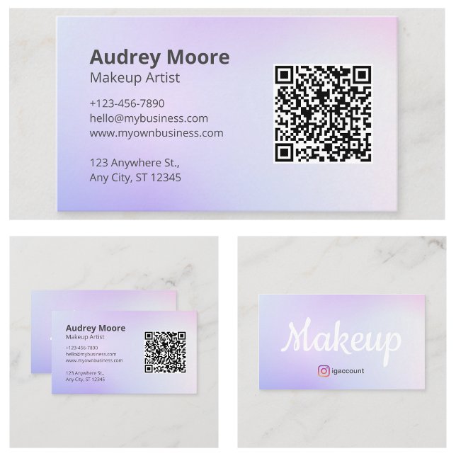 Makeup Artist Vorlagen Visitenkarte (Makeup Artist Templates Business Card
)