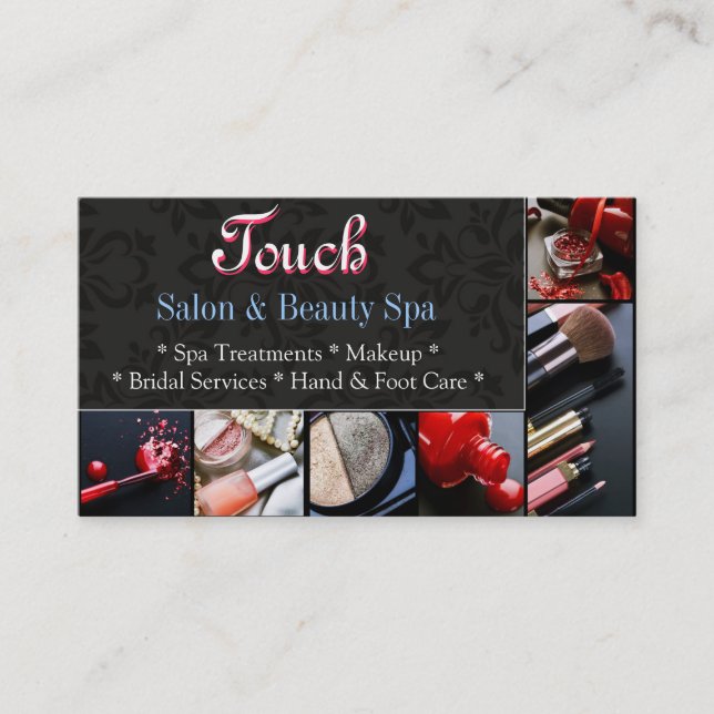 Makeup Artist Wellness-Center Salon Beauty Busines Visitenkarte (Vorderseite)