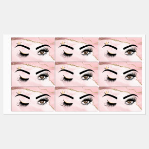 Makeup artist Wink Eye Beauty Blush Pink Agate Etiketten