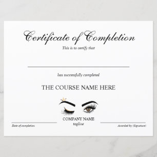 Makeup artist Wink Eye Beauty Course Abschluss