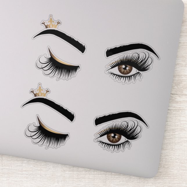 Makeup artist Wink Eye Beauty Salon Lash Extension Aufkleber (Detail)