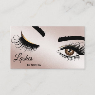 Makeup artist Wink Eye Beauty Salon Lash Extension Visitenkarte