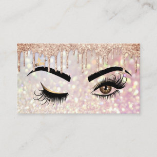 Makeup artist Wink Eye Beauty Salon Lash Extension Visitenkarte
